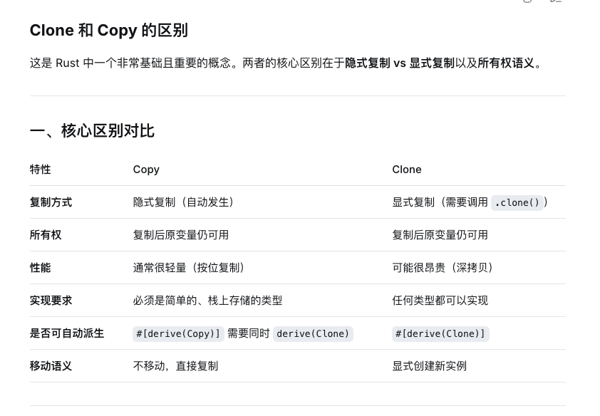 Clone和Copy的区别